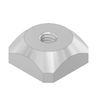 MODULAR SOLUTIONS STAINLESS STEEL FASTENER&lt;br&gt;M8 SQUARE NUT